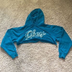 Cropped Obey Hoodie